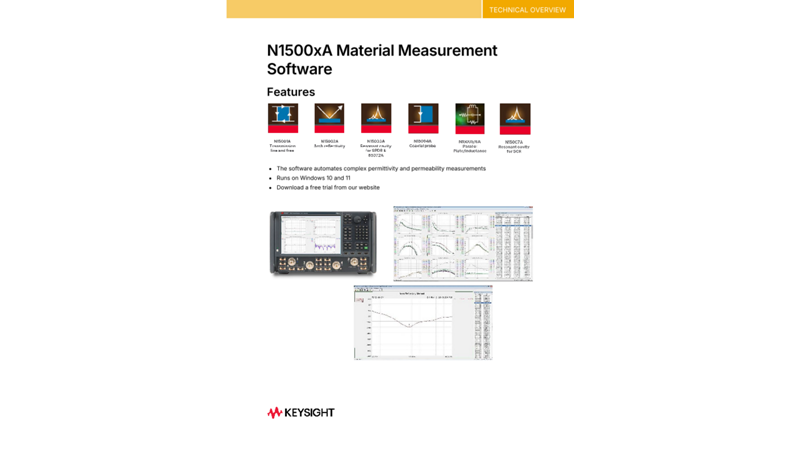 N1500xA Material Measurement Software